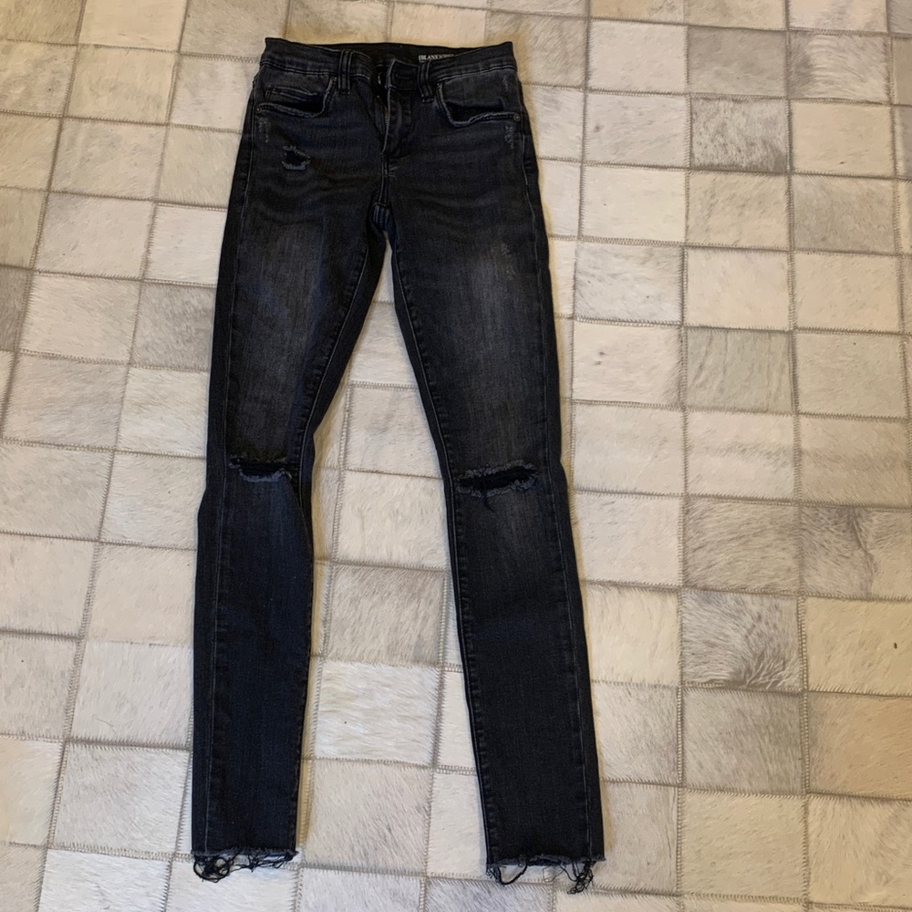 Blank NYC Grey Ripped Skinny Jeans